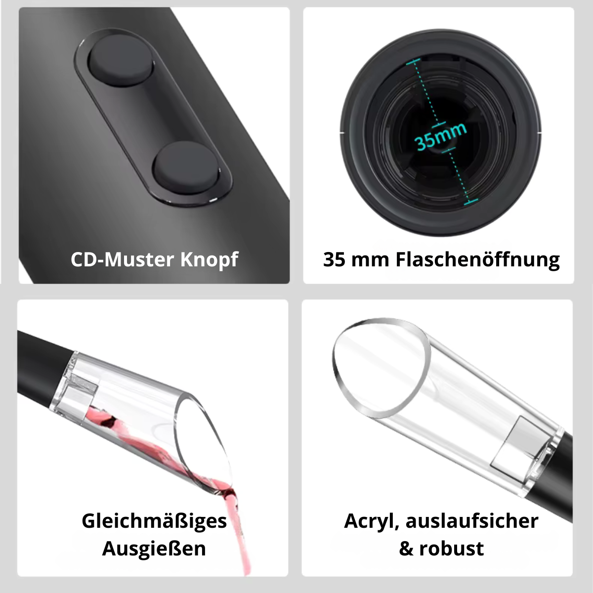 Elektrischen Weinöffner Geschenkset